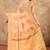 peach colour Linen cotton ready to wear saree with unstitched blouse
