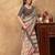 multi colour Linen cotton ready to wear saree with unstitched blouse