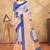 multicolour Linen cotton ready to wear saree with unstitched blouse