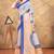 multicolour Linen cotton ready to wear saree with unstitched blouse