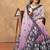 grey colour Linen cotton ready to wear saree with unstitched blouse
