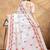 white colour Linen cotton ready to wear saree with unstitched blouse