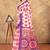off white colour Linen cotton ready to wear saree with unstitched blouse