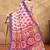 off white colour Linen cotton ready to wear saree with unstitched blouse