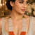 Sunset coral pearl layered necklace
