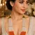 Sunset coral pearl layered necklace