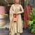 Cream chanderi silk sequence embroidery kurta set with dupatta | readymade suit