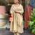 Cream chanderi silk sequence embroidery kurta set with dupatta | readymade suit