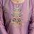 Pink vatican silk embroidery kurta set with jacquard dupatta | readymade suit