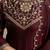 Brown vichitra silk embroidery kurta set with dupatta | party wear kurti set