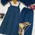 Womens new elegant teal embroidered kurti with matching bottom set