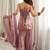 Elegant pink freindy silk short kurti bell bottom plazzo set with embroidered dupatta