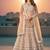 Women's Peach Net Embroidered Semi-Stiched Lehenga With Unstiched Choli And Net Dupatta