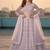 Women's Lavender Net Embroidered Semi-Stiched Lehenga With Unstiched Choli And Net Dupatta