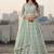 Women's Light Blue Net Embroidered Semi-Stiched Lehenga With Unstiched Choli And Net Dupatta