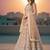 Women's Peach Net Embroidered Semi-Stiched Lehenga With Unstiched Choli And Net Dupatta