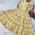 Cream color muslin printed stylish kurti