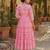 Pink color muslin printed stylish kurti