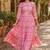 Pink color muslin printed stylish kurti