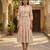 Beige color muslin printed stylish kurti