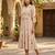 Beige color muslin printed stylish kurti