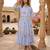 Sky blue color muslin printed stylish kurti
