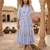 Sky blue color muslin printed stylish kurti
