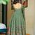 Pista color muslin stylish partywear readymade kurta set with dupatta