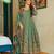 Pista color muslin stylish partywear readymade kurta set with dupatta