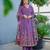 Lavender color muslin stylish partywear readymade kurta set with dupatta