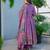 Lavender color muslin stylish partywear readymade kurta set with dupatta