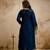 Petrol color chanderi partywear readymade salwar kameez for graceful looks