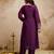 Wine color chanderi partywear readymade salwar kameez for graceful looks