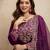 Wine color chanderi partywear readymade salwar kameez for graceful looks