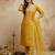 Yellow color chanderi partywear readymade salwar kameez for graceful looks
