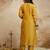 Yellow color chanderi partywear readymade salwar kameez for graceful looks