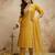 Yellow color chanderi partywear readymade salwar kameez for graceful looks