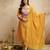Yellow color chanderi partywear readymade salwar kameez for graceful looks