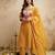 Yellow color chanderi partywear readymade salwar kameez for graceful looks