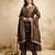 Brown color vichitra silk partywear readymade salwar kameez for graceful looks