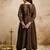 Brown color vichitra silk partywear readymade salwar kameez for graceful looks