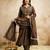 Brown color vichitra silk partywear readymade salwar kameez for graceful looks