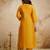 Yellow color chanderi partywear readymade salwar kameez for graceful looks