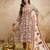 Cream color megic cotton partywear readymade salwar kameez for graceful looks
