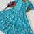 Blue color muslin printed stylish kurti
