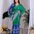 Green Printed Designer Saree