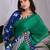 Green Printed Designer Saree
