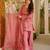 Pink color elegant cotton silk printed palazzo dress for festive season