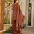 Red color elegant cotton silk printed palazzo dress for festive season