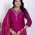 Magenta color vetican beautiful ceremonial heavy looks salwar kameez